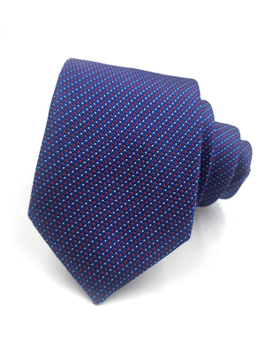 Вратовръзка жакард в черно с бели листа - 10144 - 25.00 лв.