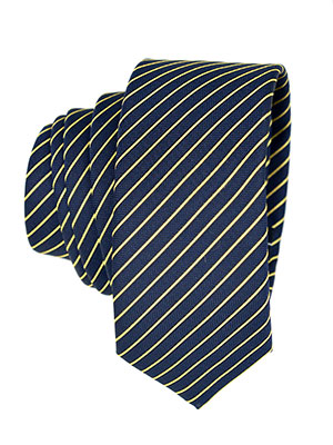  elegant tie in blue with yellow ra  - 10154 - € 14.10