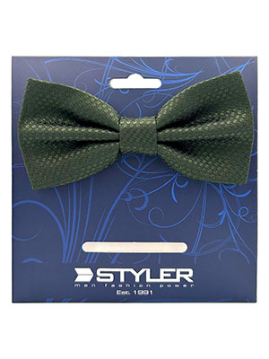  structured bow tie in green  - 10265 - € 9.00
