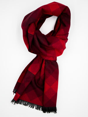  luxury men's diamond scarf  burgundy  - 10361 - € 19.70