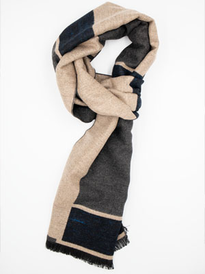 beige winter scarf for men  - 10378 - € 15.70
