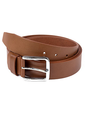  wide belt in light brown leather  - 10423 - € 24.70