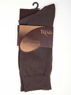  men's socks in brown  - 10512 - € 3.80