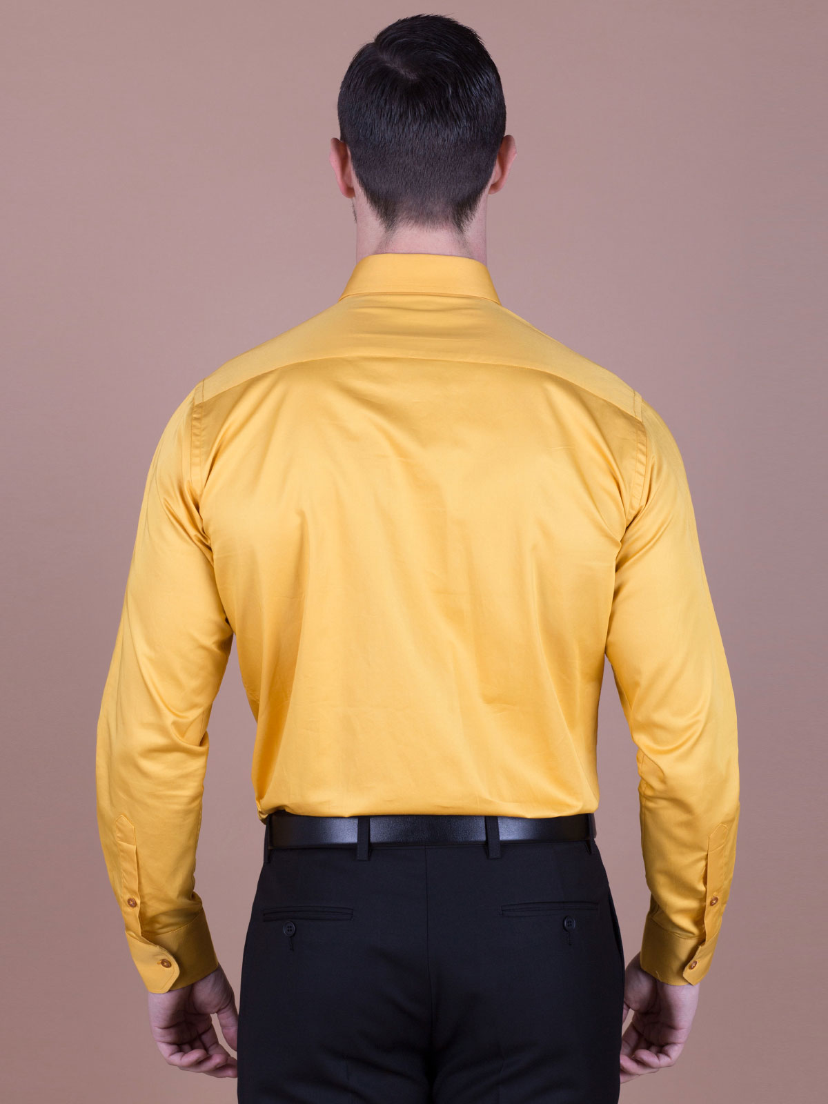  straight shirt cotton satin in yellow  - 21352 € 21.90 img3