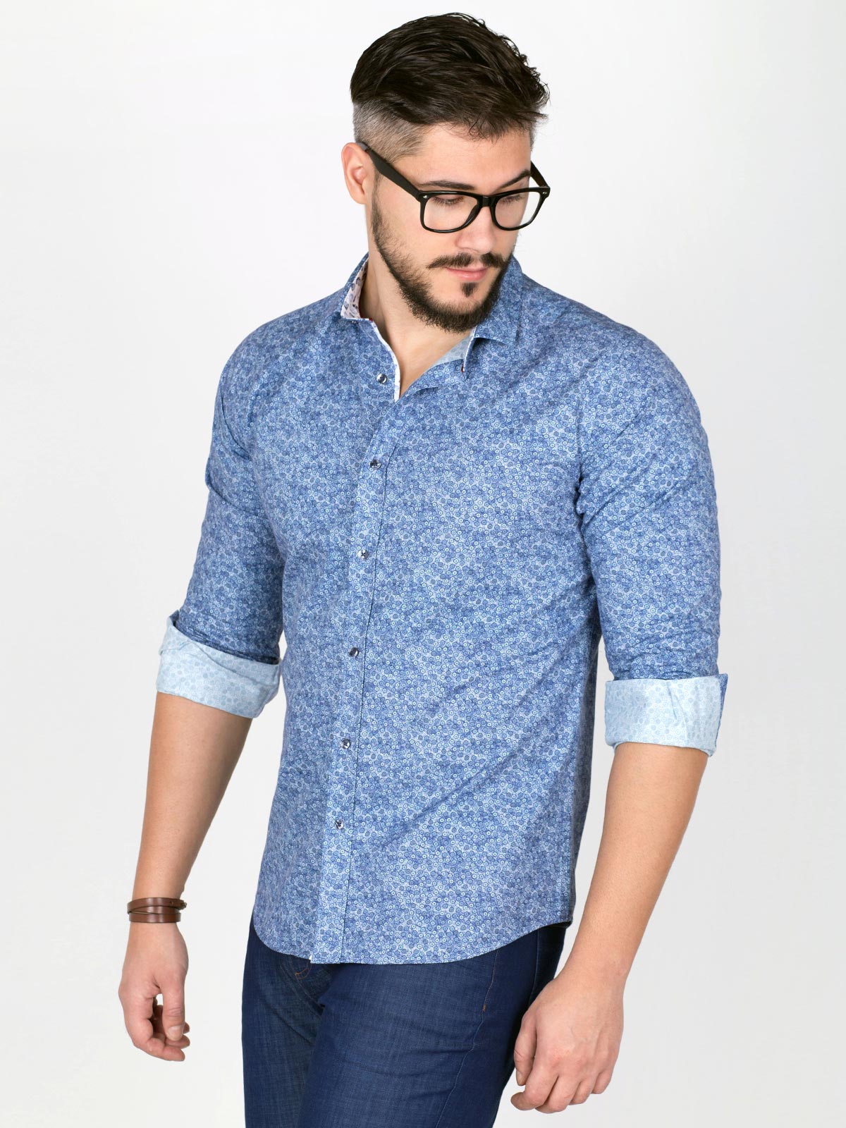 shirt with blue circle print  - 21430 € 34.90 img1