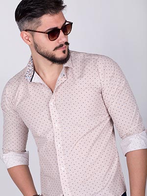  shirt with plaid and small figures  - 21431 - € 27.00