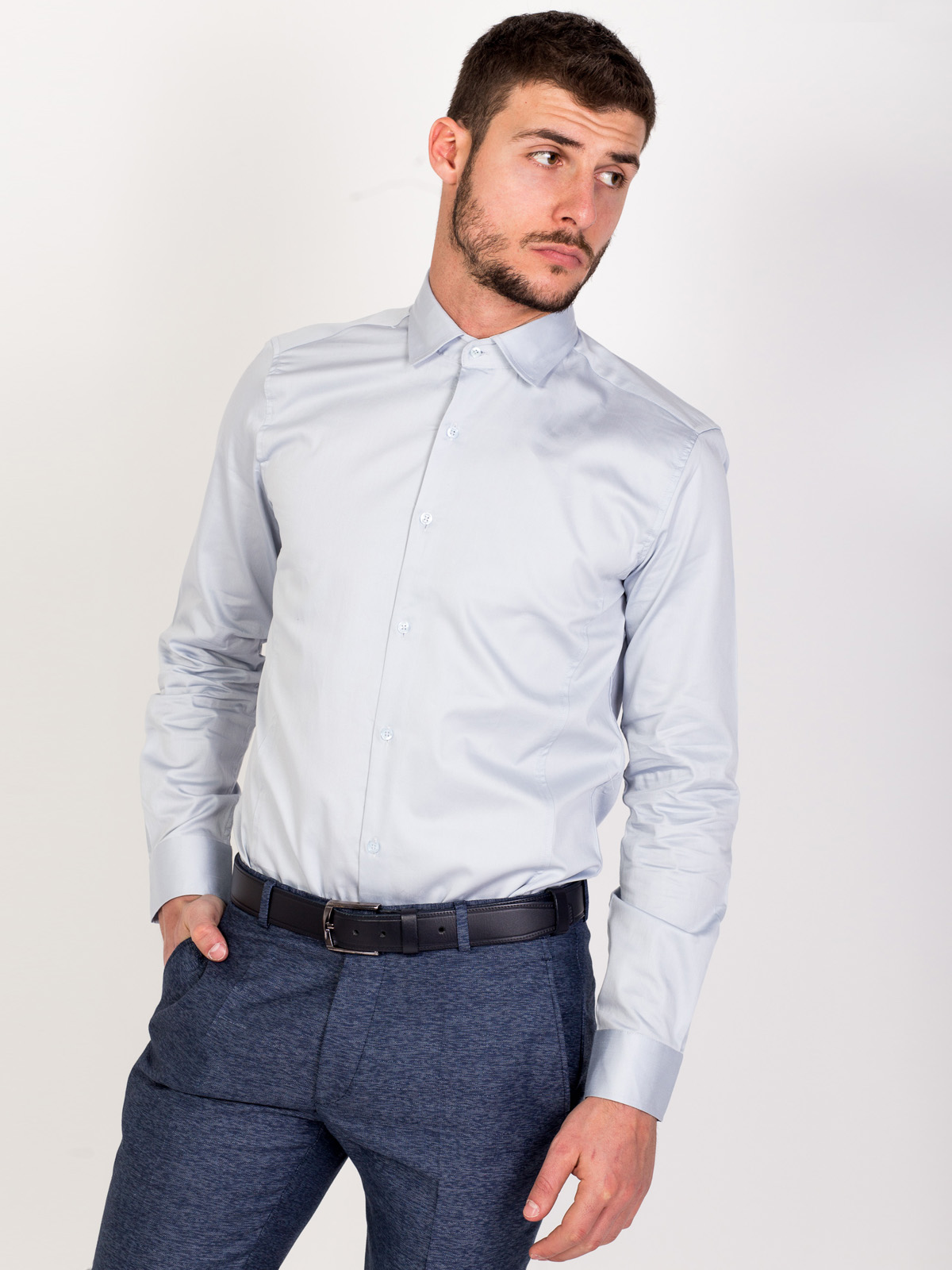  classic shirt in pigeon gray  - 21434 € 34.90 img1