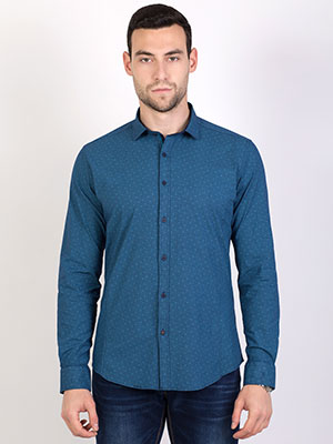  shirt in oil blue figures  - 21439 € 37.10 img2