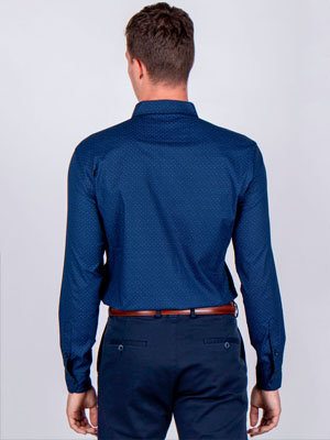  shirt in navy blue with gray dots  - 21473 € 34.90 img3