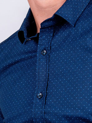  shirt in navy blue with gray dots  - 21473 € 34.90 img4