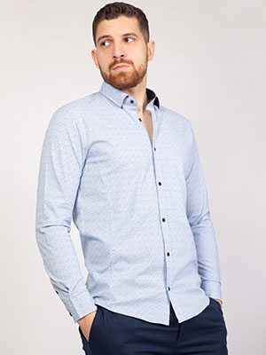  light blue shirt with small dots  - 21483 - € 34.90