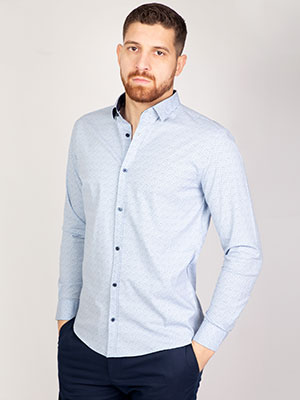 light blue shirt with small dots  - 21483 € 34.90 img3