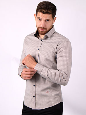  shirt with dots and squares print  - 21484 € 34.90 img2