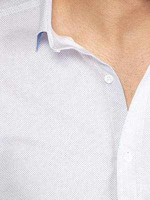  white shirt with small light blue dots  - 21502 € 40.50 img3