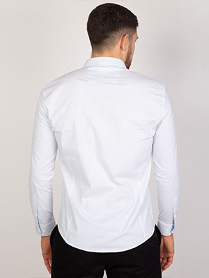  white shirt with small light blue dots  - 21502 € 40.50 img4