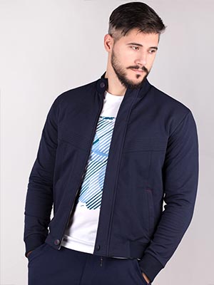 item:sweatshirt in blue - 28071 - € 42.90