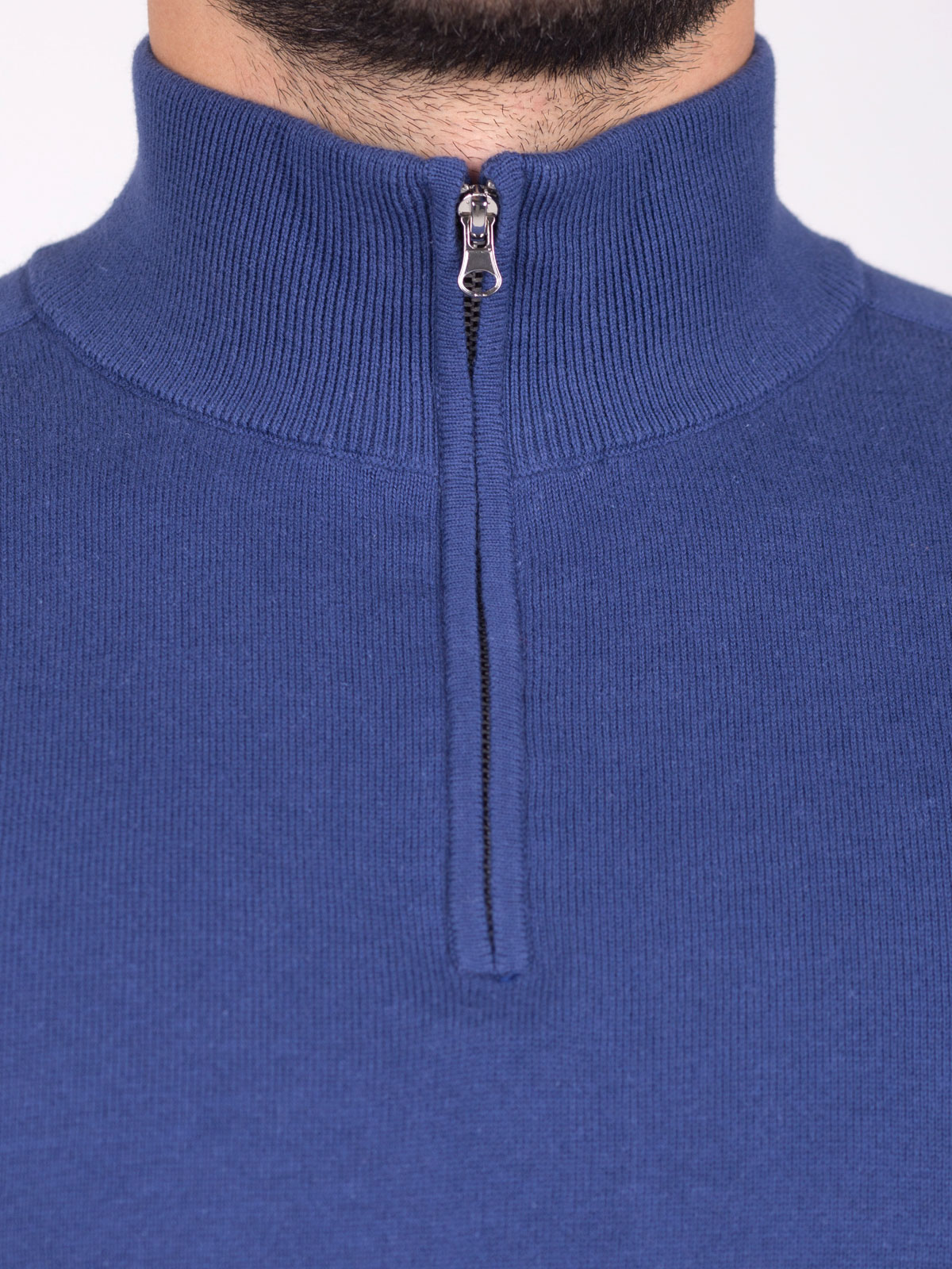 blue polo shirt with zip - 35294 € 47.20 img2