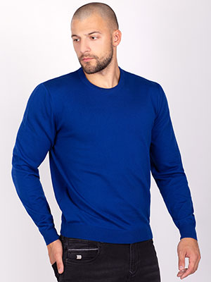 item:πουλόβερ σε χρώμα κοινοβουλευτικό μπλε - 35300 - € 43.90