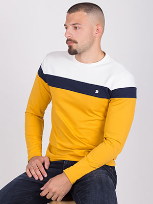 мъжка зимна блуза жълто бяло и синьо - 42320 - 62.00 лв.