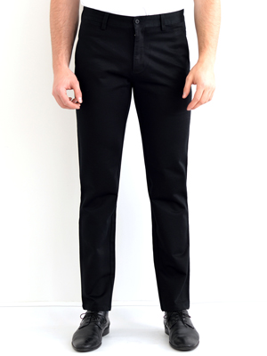 Черен панталон от памук и еластан - 60172 - 33.00 лв.