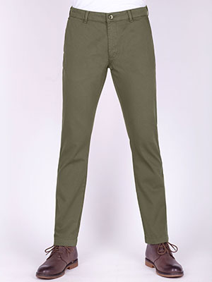 Green structured trousers - 60278 - € 61.30