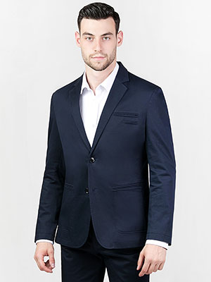  jacket in dark blue with hidden pockets - 61036 - € 26.40
