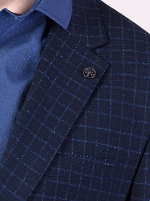  men's blue plaid jacket  - 61070 € 72.50 img2