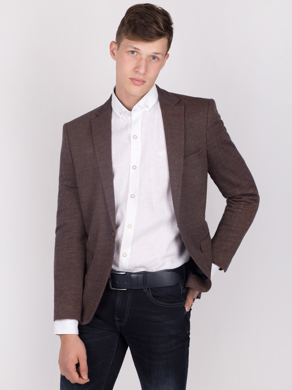  brown melange leotard jacket  - 61071 € 44.40 img1