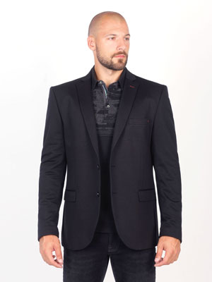 Черно сако от памучно трико - 61083 - 138.00 лв.