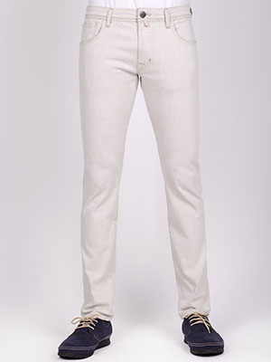  light beige jeans with brown effect  - 62139 - € 36.00