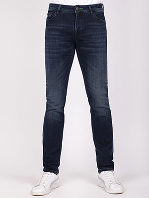 item:jeans in indigo with green crucible - 62158 - € 78.20