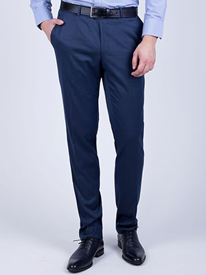  classic blue trousers smooth fabric  - 63173 - € 41.60