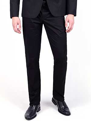 Елегантен черен панталон от памук - 63175 - 55.00 лв.