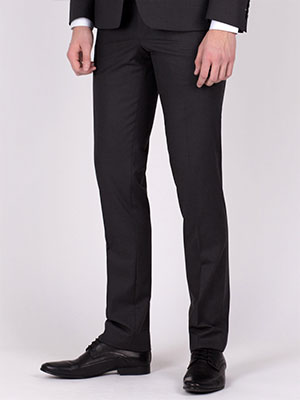 Black elegant straight trousers - 63183 - € 38.80