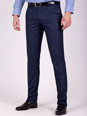 item: pantaloni eleganți în albastru marin  - 63185 - 43.90