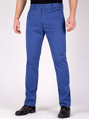  light blue cotton pants with elastane  - 63192 - € 16.30