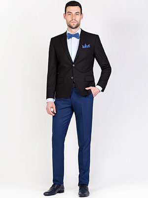 item:класически панталон в средно синьо - 63224 - 55.00 лв.