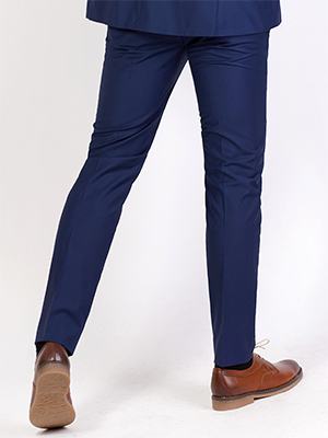  fitted elegant trousers in blue denim  - 63304 € 51.70 img4