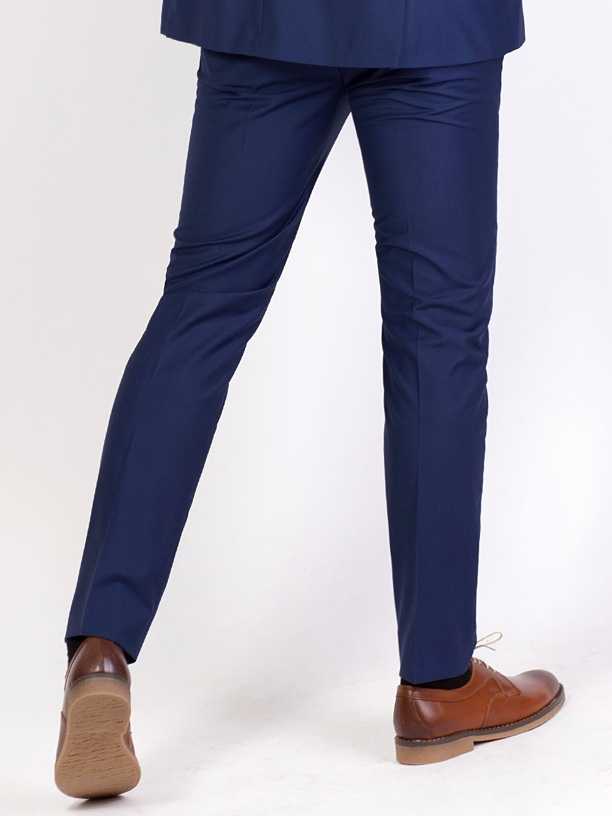  fitted elegant trousers in blue denim  - 63304 € 51.70 img4