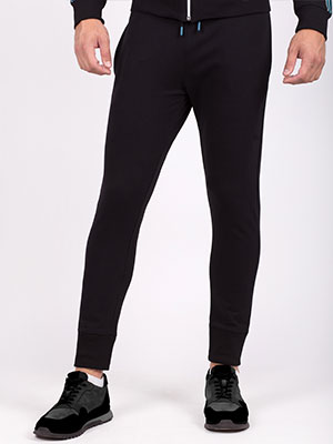 Sports cotton trousers in black - 63324 - € 38.80