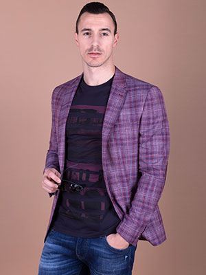  burgundy melange jacket  - 64082 - € 44.40