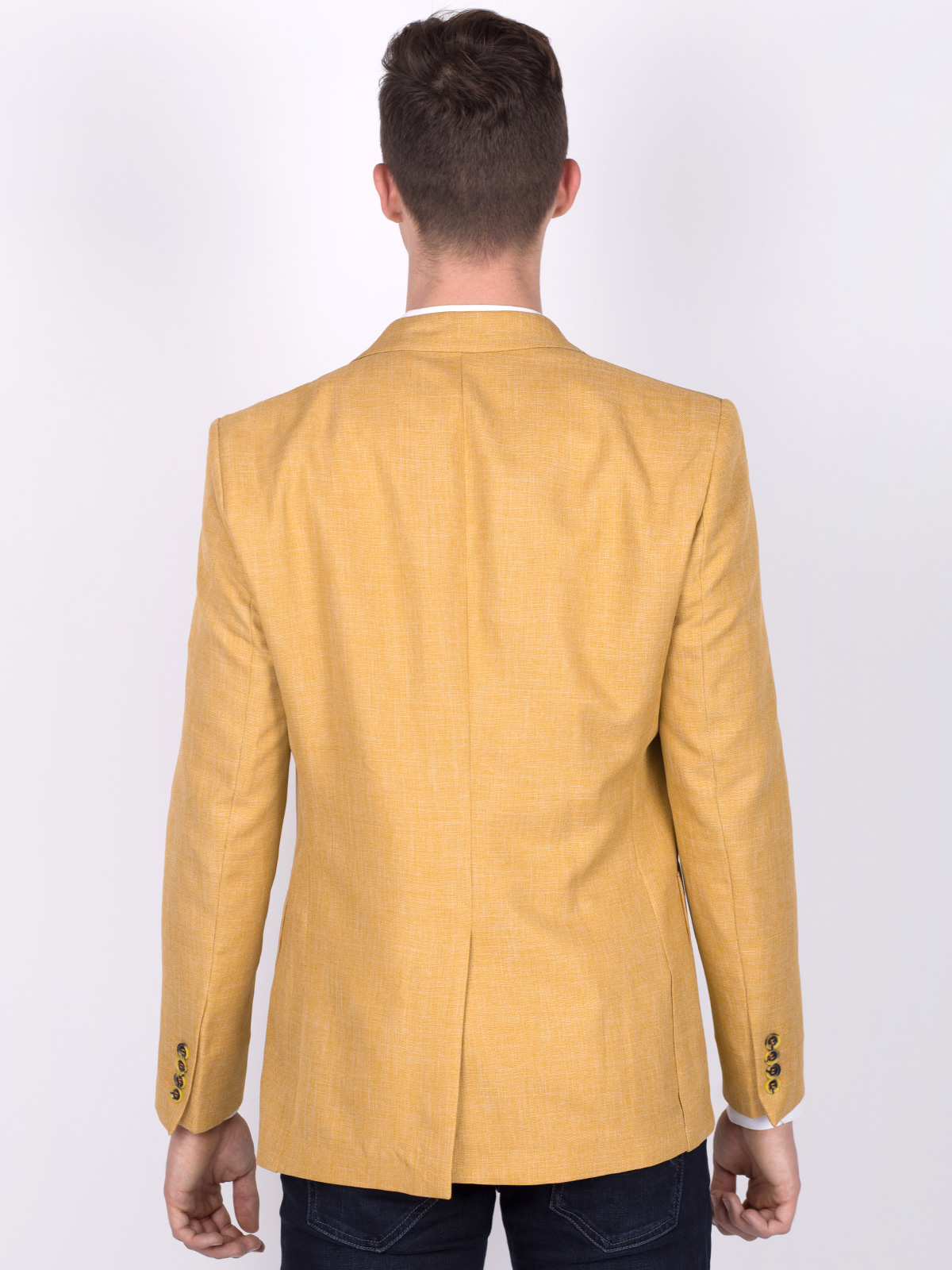  yellow linen and cotton jacket  - 64092 € 66.90 img4