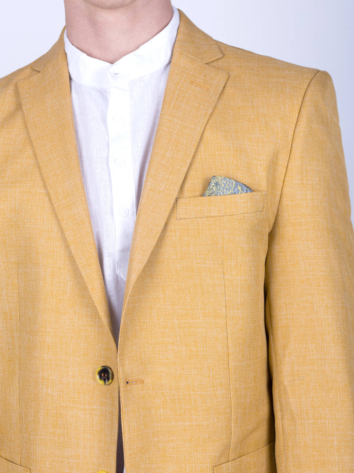  yellow linen and cotton jacket  - 64092 € 66.90 img5