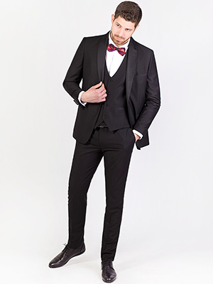  black elegant jacket with satin collar  - 64109 € 111.90 img3