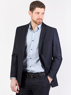 item: fitted dark blue classic jacket  - 64111 - € 108.00
