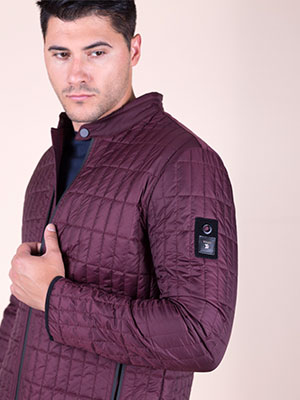  men's short jacket in burgundy  - 65078 - € 44.40