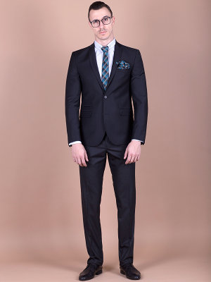  classic black suit with wool  - 68043 - € 158.60