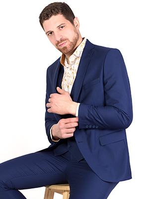  classic suit in blue denim for three ho - 68053 € 185.60 img2