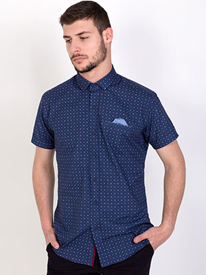 item: πουκάμισο με κοντό μανίκι από φιγούρες  - 80195 - € 29.20