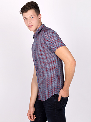 Мъжки ризи с къс ръкав-80209